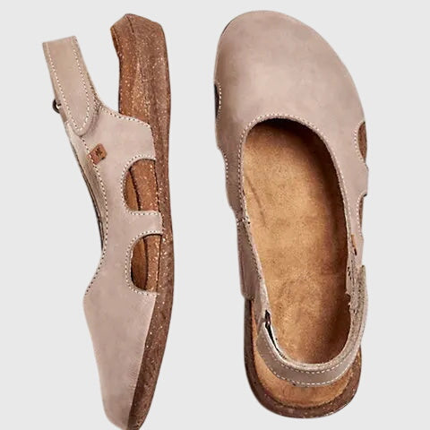 Sandales bride arrière semelle anatomique rose pour femme