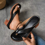 Sandales compensées à semelle ergonomique