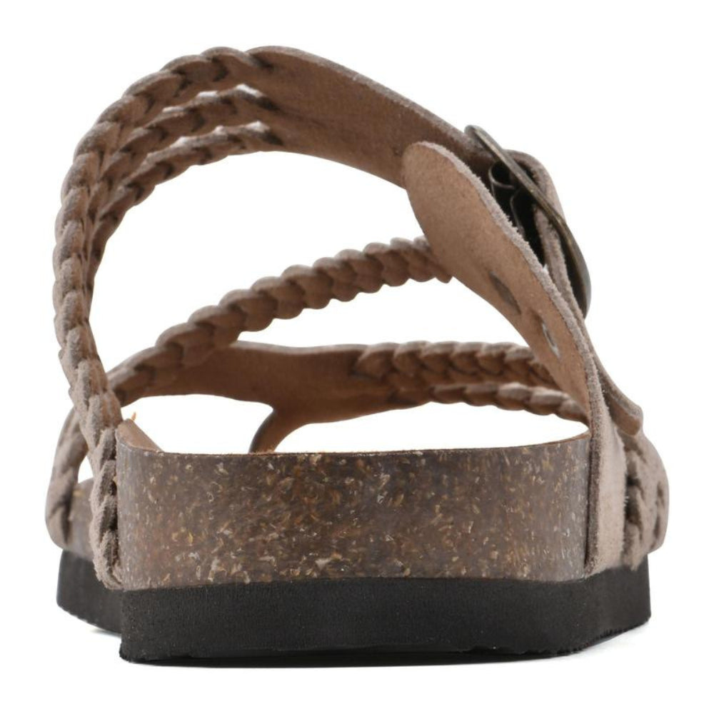 Sandales plates à brides tressées pour femme – vue 4
