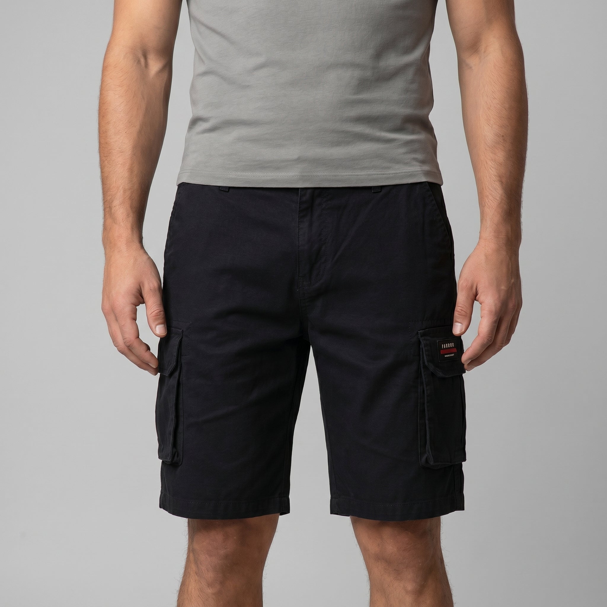 Short cargo poches multiples coupe décontractée pour homme