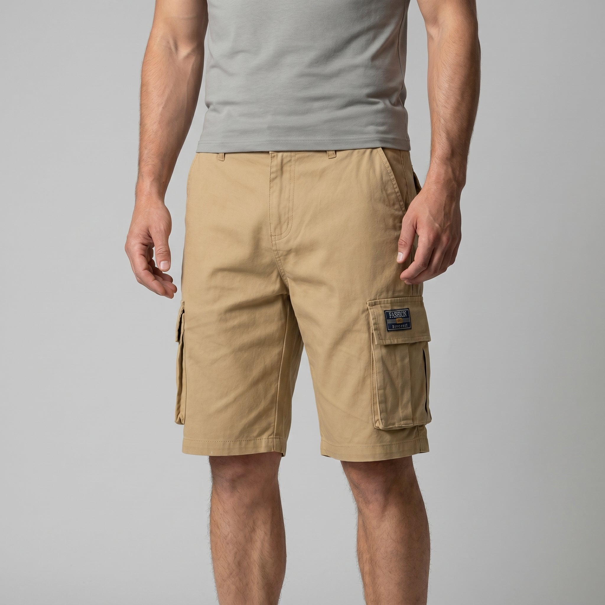 Short cargo poches multiples coupe décontractée pour homme