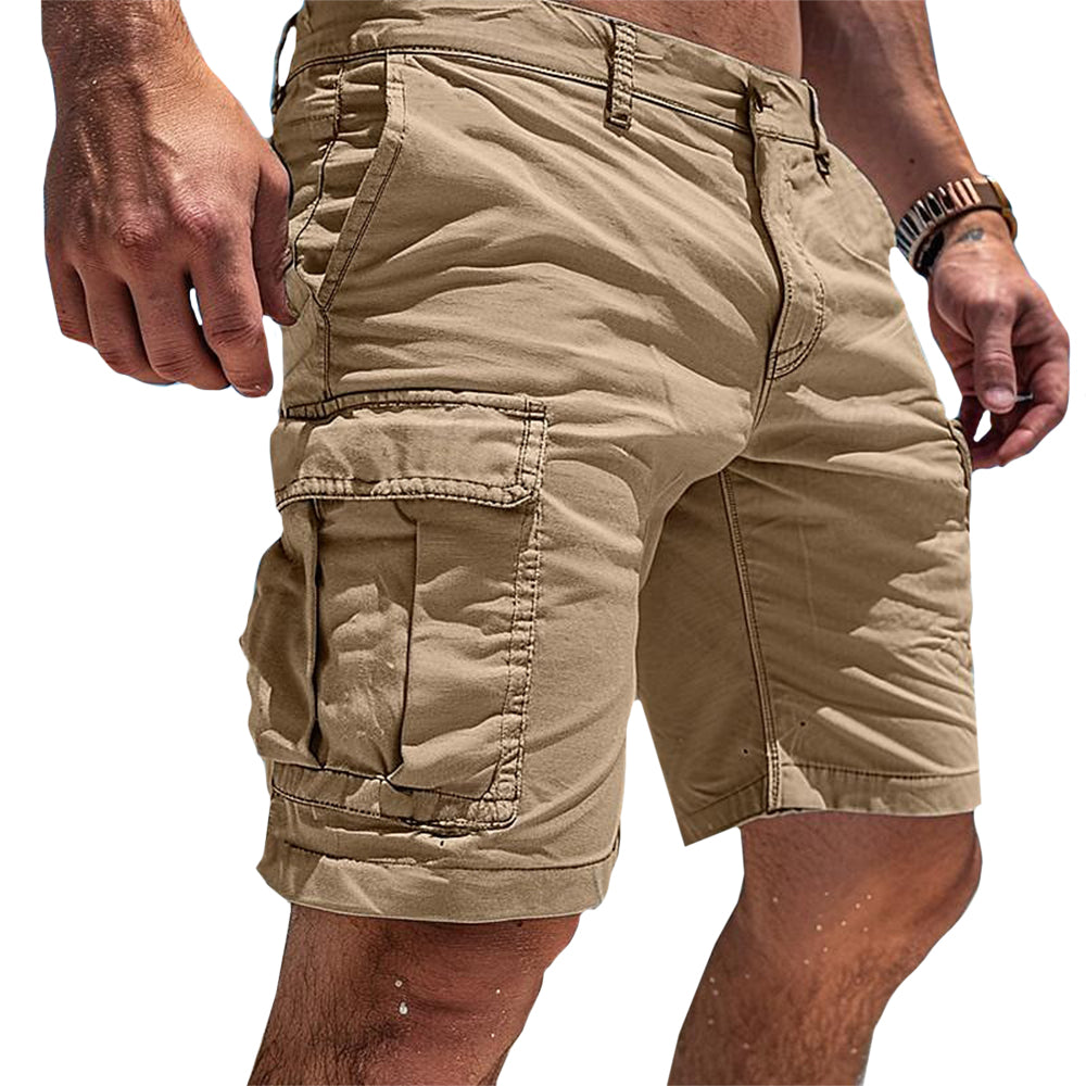Short cargo à poches multiples pour homme