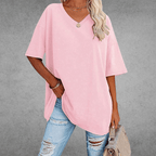 T-shirt oversize col en V