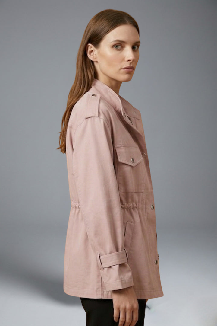 Trench ceinturé à poches multiples et col montant pour femme – vue 2
