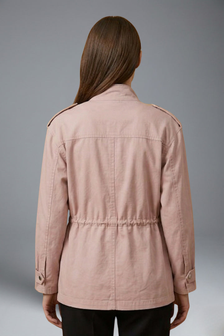 Trench ceinturé à poches multiples et col montant pour femme – vue 4