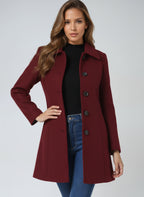Trench classique ajusté à boutons pour femme – vue 4