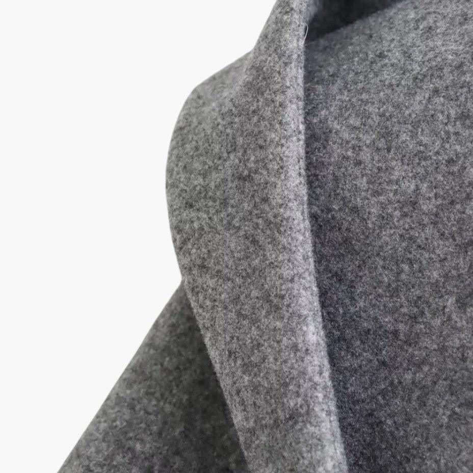 Trench long à capuche et ceinture pour femme – vue 6