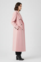 Trench long croisé à revers crantés pour femme – vue 2