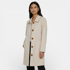 Trench mi-long col classique boutons pour femme – vue 4