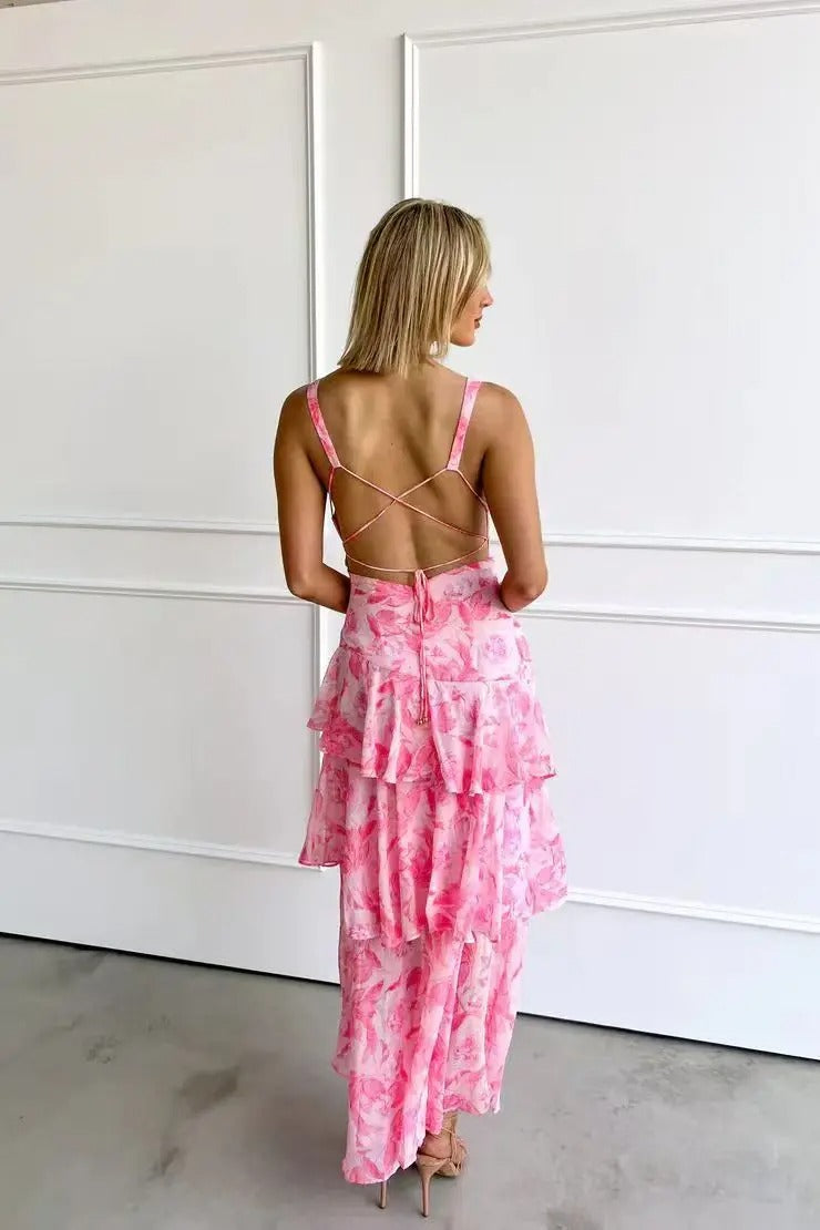 Robe maxi portée, longueur pleine avec détails