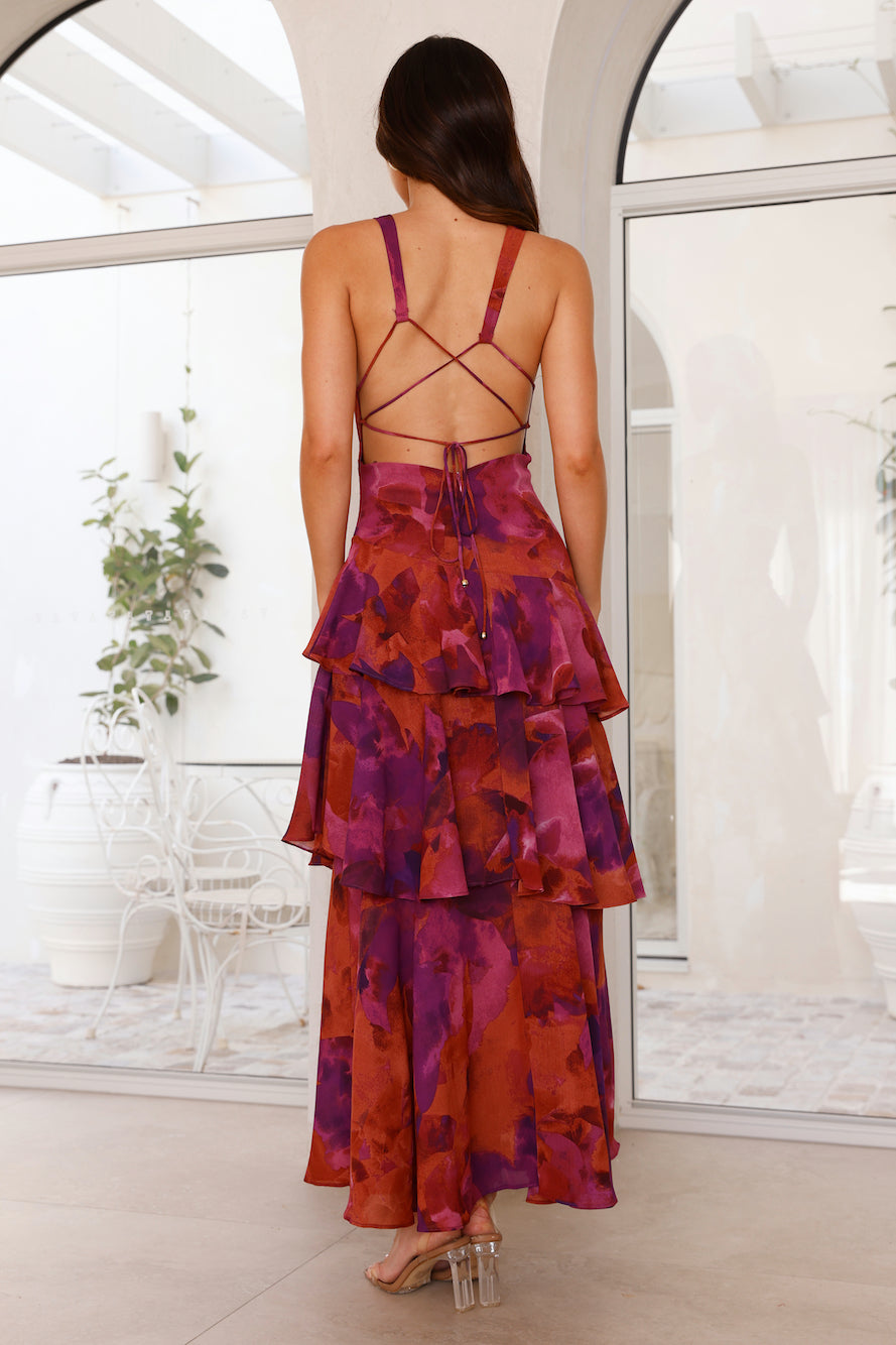 Robe maxi en mouvement, plan dynamique