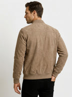 Veste bomber col côtelé pour homme