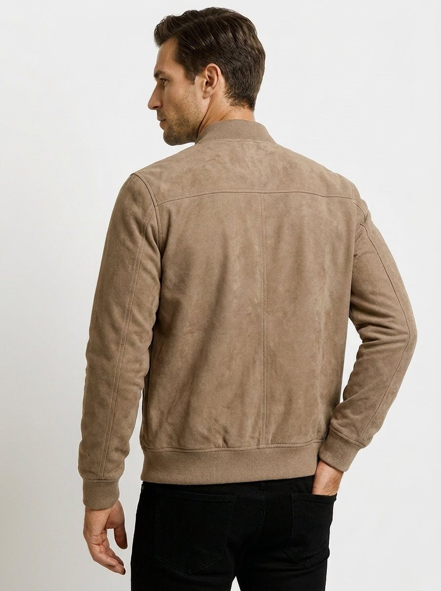 Veste bomber col côtelé pour homme