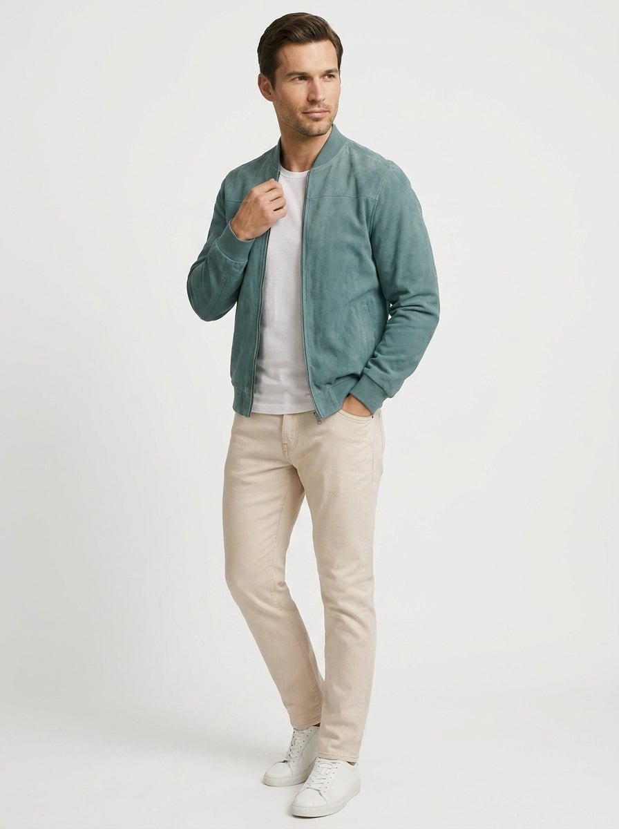 Veste bomber col côtelé pour homme – vue 2