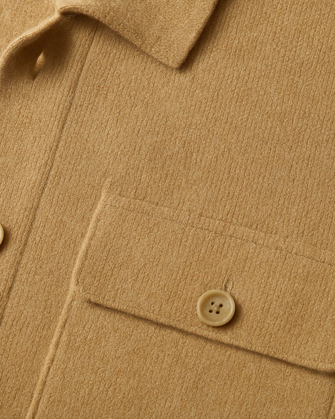 Veste boutonnée col chemise poches plaquées pour homme – vue 3