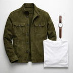 Veste col montant poches poitrine boutonnée pour homme – vue 2