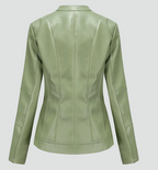 Veste col montant zippée détails épaules pour femme – vue 4