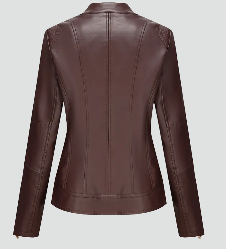 Veste col montant zippée détails épaules pour femme – vue 5