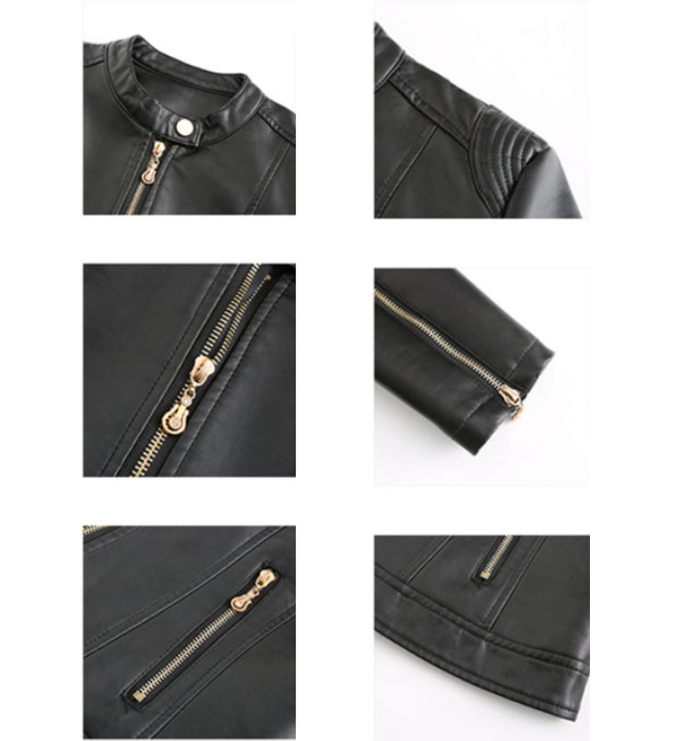 Veste col montant zippée détails épaules pour femme – vue 6
