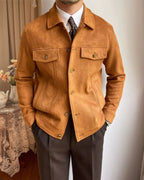 Veste col chemise poches poitrine boutonnée pour homme – vue 6