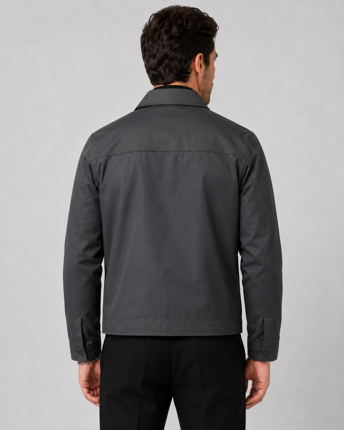 Veste Harrington col chemise à zip pour homme – vue 2