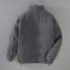 Veste matelassée col montant à poches pour homme