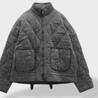 Veste matelassée courte col montant pour femme – vue 2
