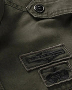 Veste militaire col montant multi-poches pour homme – vue 2