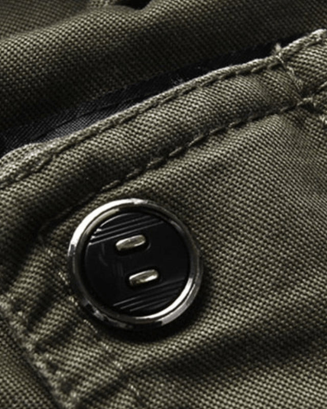 Veste militaire col montant multi-poches pour homme – vue 4