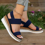Espadrille portée aux pieds, vue de dessus