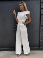Combinaison pantalon large, vue de dos et profil