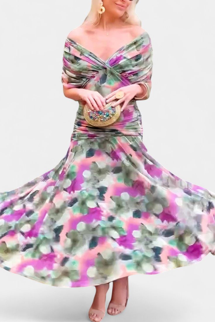Vue arrière complète de la robe