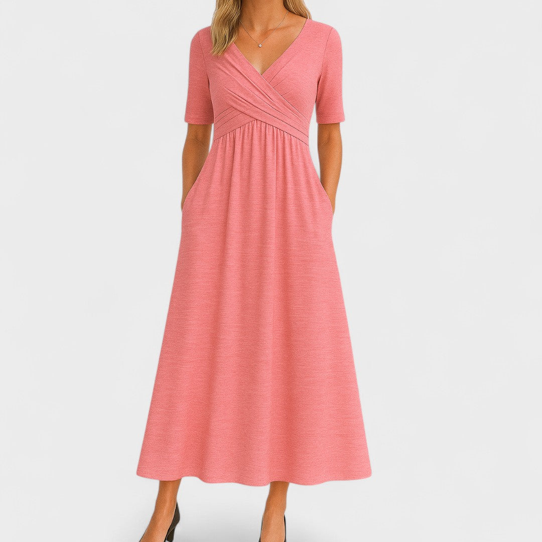 Robe portée en longueur complète jusqu'aux chevilles