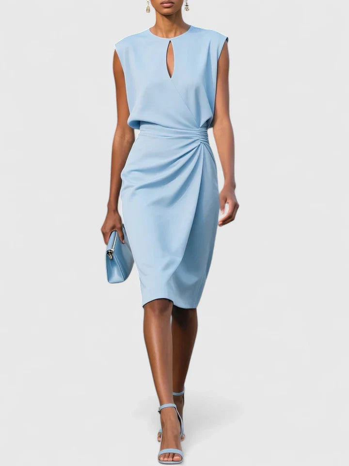 Robe midi profil côté droit