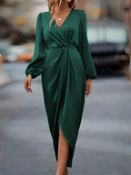 Robe de dos, vue arrière et manches longues