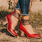 Bottines posées, vue arrière