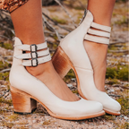 Bottines portées, vue de profil gauche